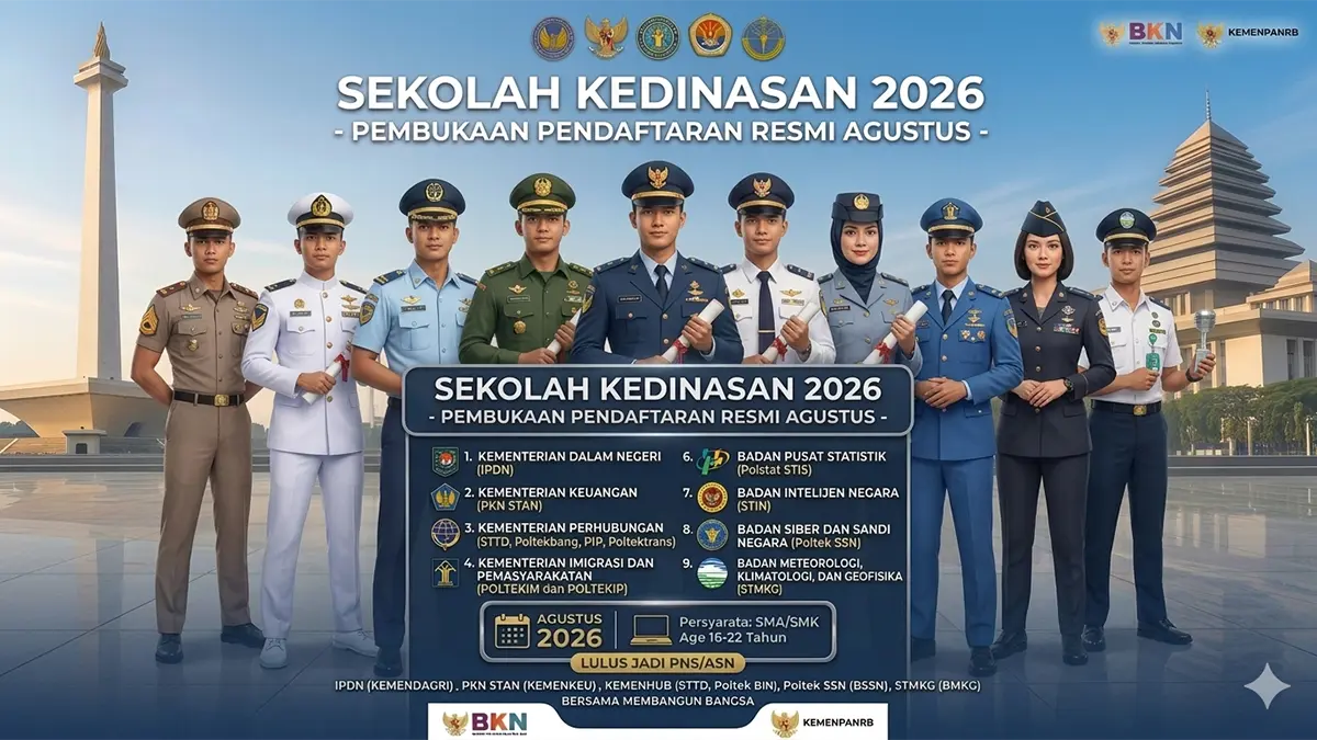 Mau Kuliah Gratis dan Jaminan Kerja? Intip Jadwal Pendaftaran Sekolah Kedinasan 2026 dari BKN
