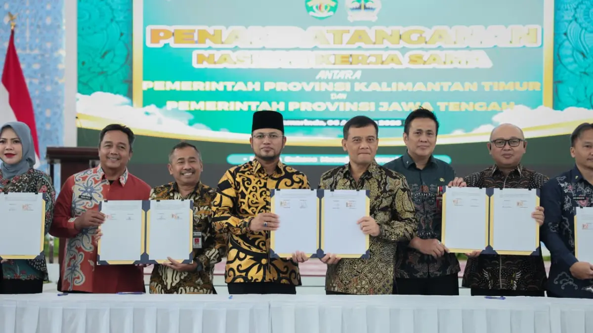  Pemerintah Provinsi Jawa Tengah dan Kalimantan Timur menjalin kerja sama dengan potensi ekonomi mencapai Rp20,2 triliun.&nbsp; (ist)