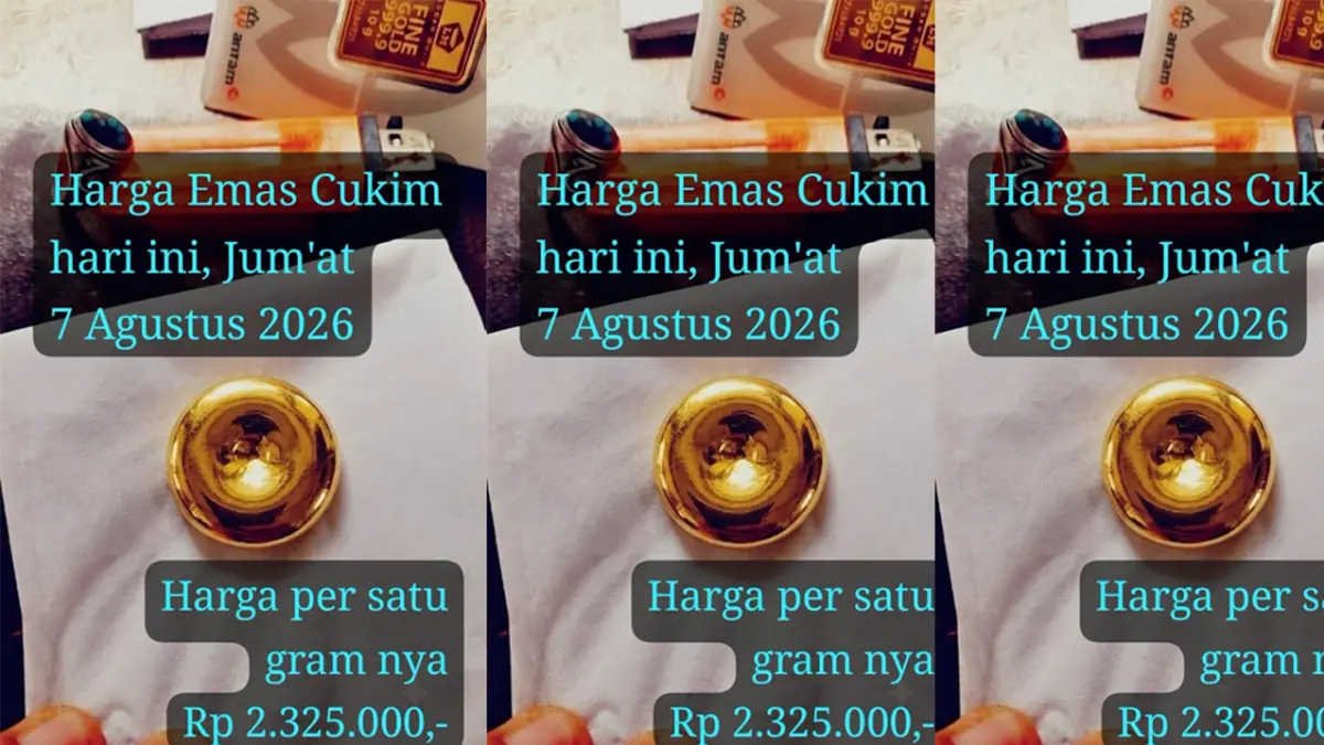 apakah harga emas Antam turun hari ini