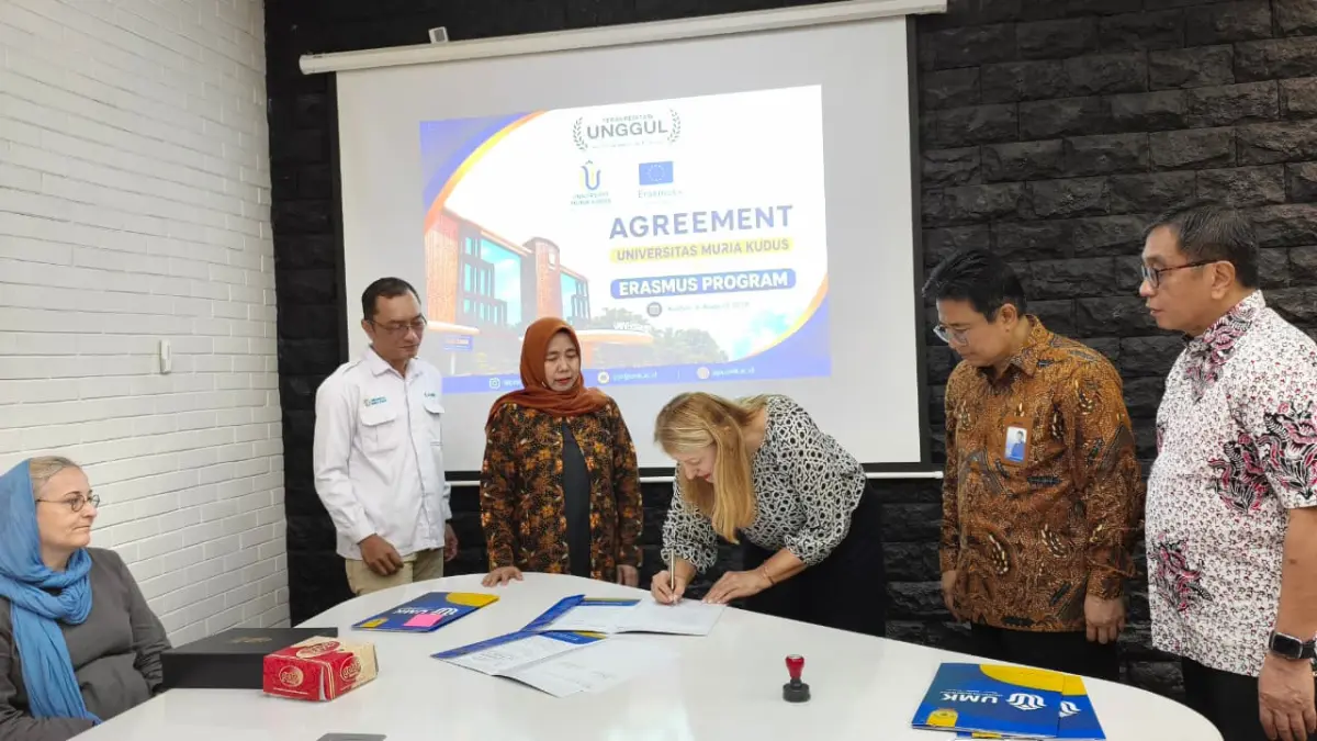 Penandatanganan Erasmus Agreement Universitas Muria Kudus dalam memperluas jejaring internasional