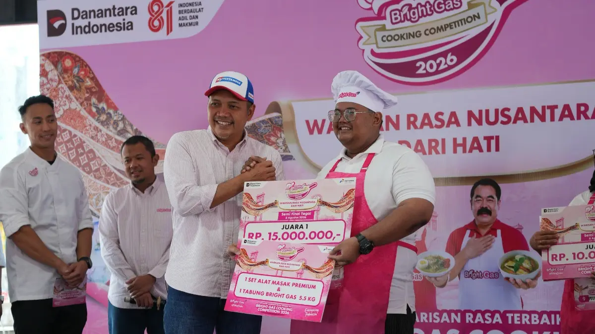 Devan Andhika Saputra menjadi Juara I Semifinal Bright Gas Cooking Competition Tegal.