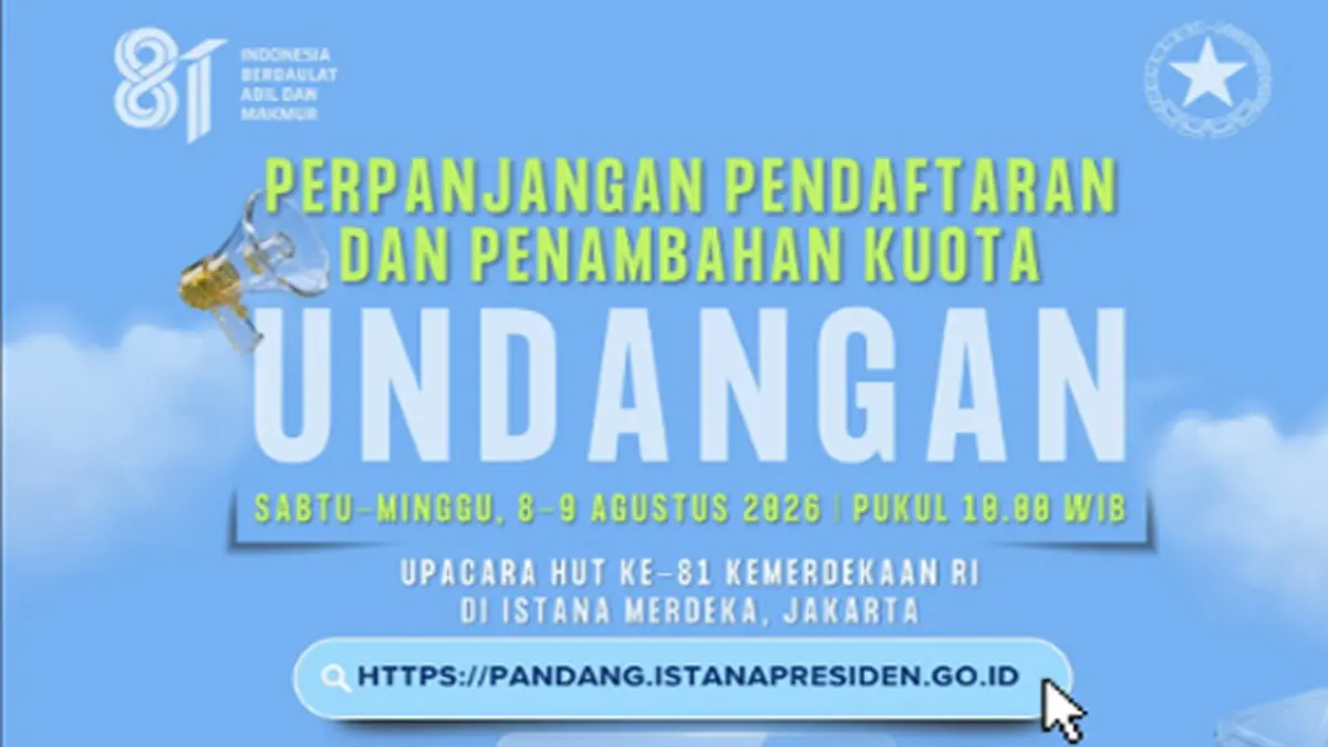 Kabar Baik! Kuota War Tiket Upacara HUT RI 2026 Ditambah, Ini Cara Daftarnya
