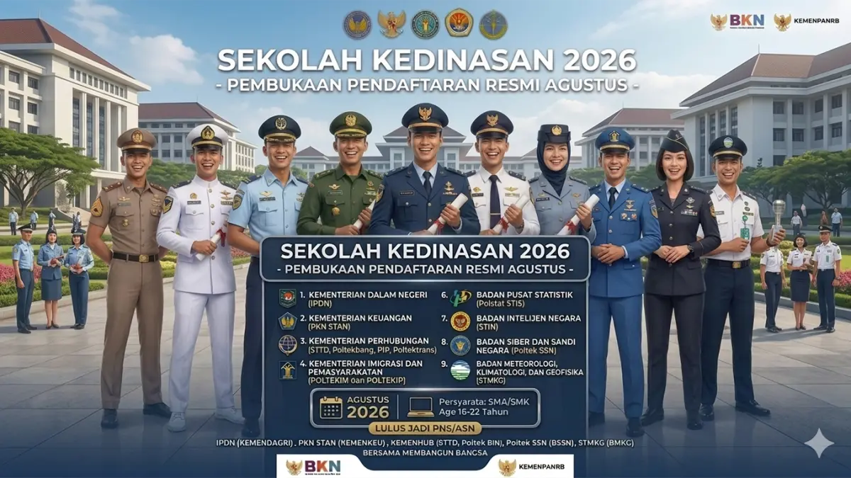 Waktu Terbatas! Simak Alur dan Aturan Penting Pendaftaran Sekolah Kedinasan 2026 di sscasn.bkn.go.id
