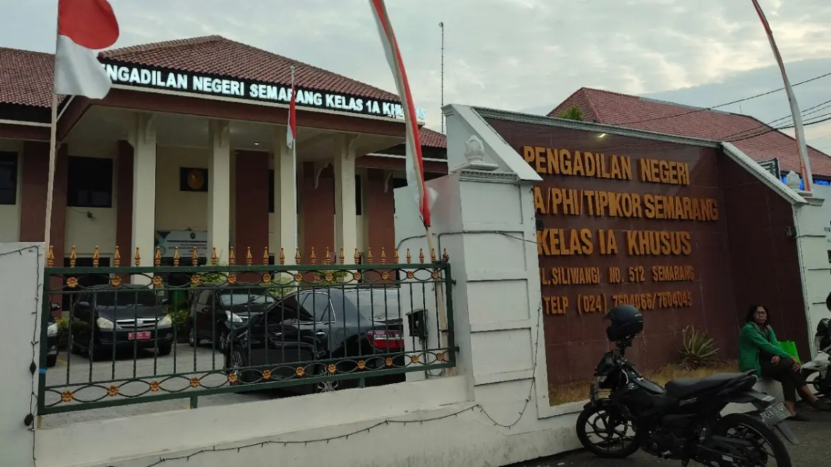 Gedung Pengadilan Negeri Semarang di Jalan Siliwangi, Kota Semarang.