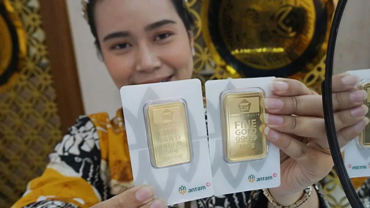 Harga emas Antam hari ini, Senin 10 Agustus 2026, stagnan di Rp2.690.000 per gram setelah naik Rp40.000. Cek harga buyback dan ukuran lainnya.