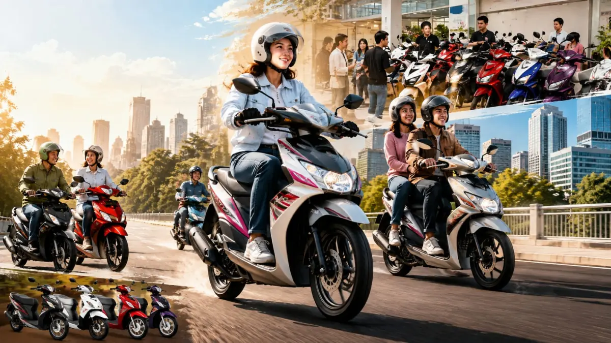 Ilustrasi: Ditengah persaingan ketat motor matik di Indonesia, Yamaha Mio masih menjadi motor favorit masyarakat. (ai/Sulistiono)