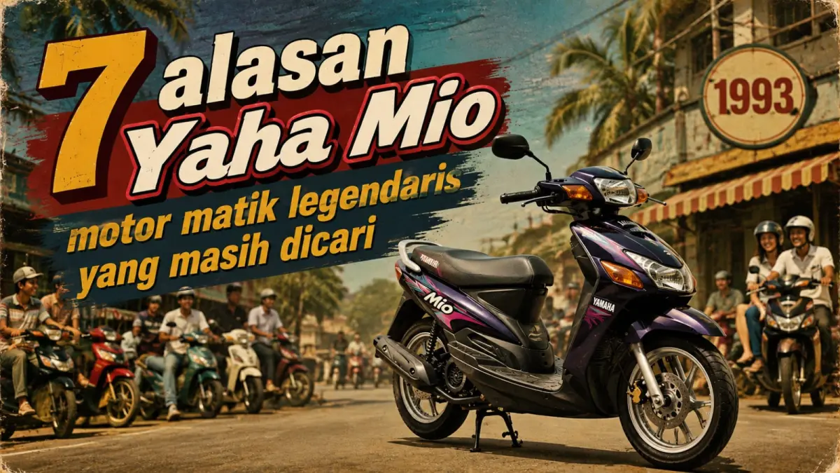 Ilustrasi: Yamaha Mio, motor matik legendaris yang sampai saat ini masih dicari konsumen motor. (ai/Sulistiono)