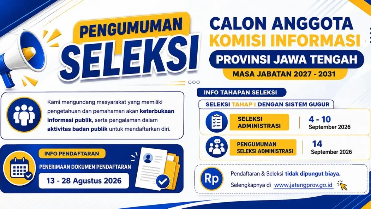 Pengumuman Seleksi Calon Anggota Komisi Informasi 