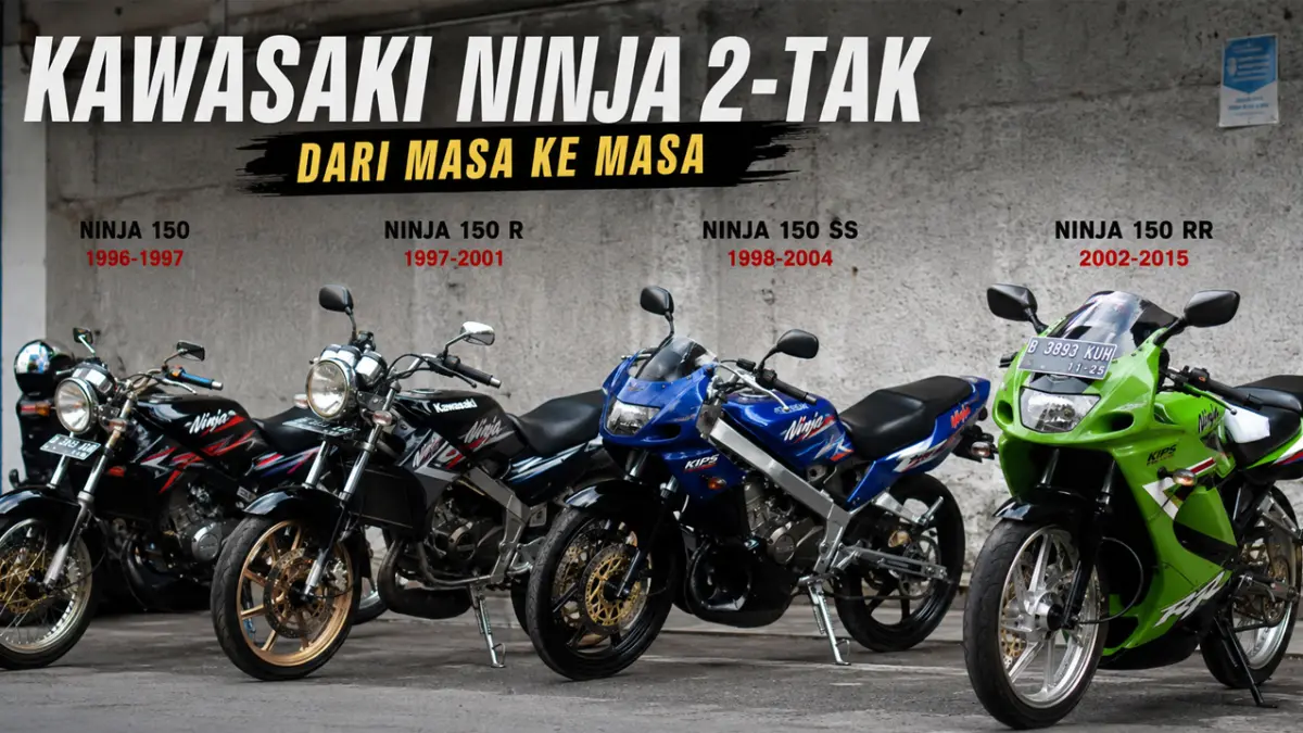 Simak perjalanan Ninja 150 dari era 1990-an