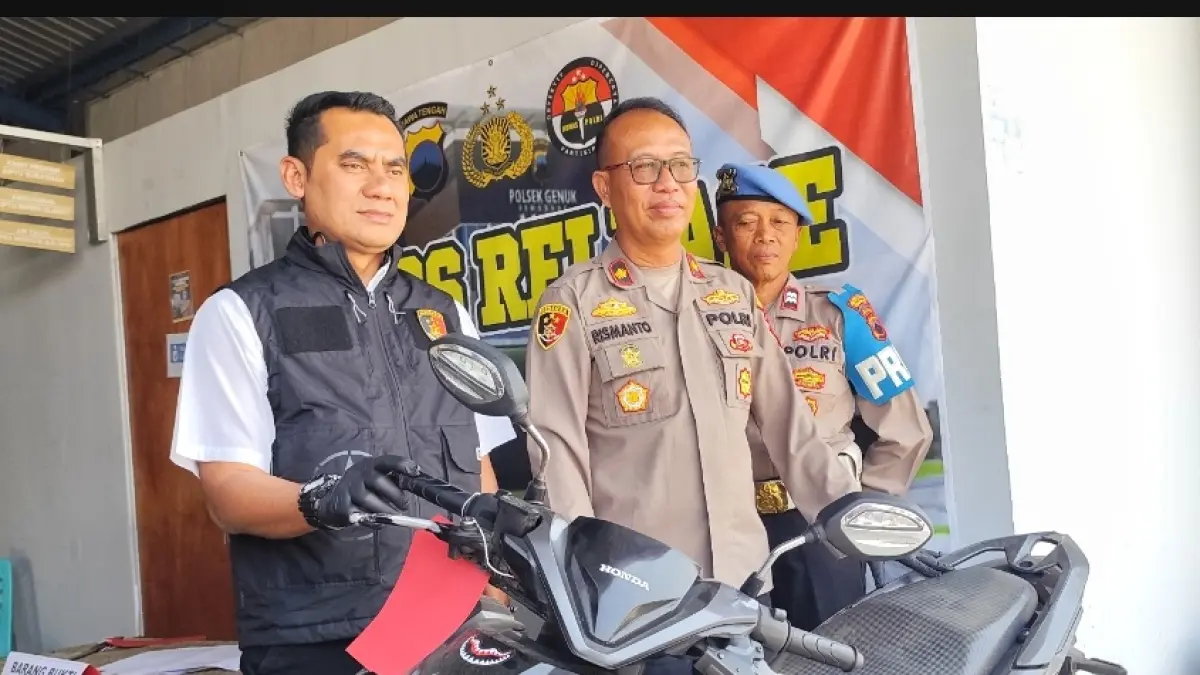 Barang bukti sepeda motor hasil pencurian komplotan Mranggen Demak 