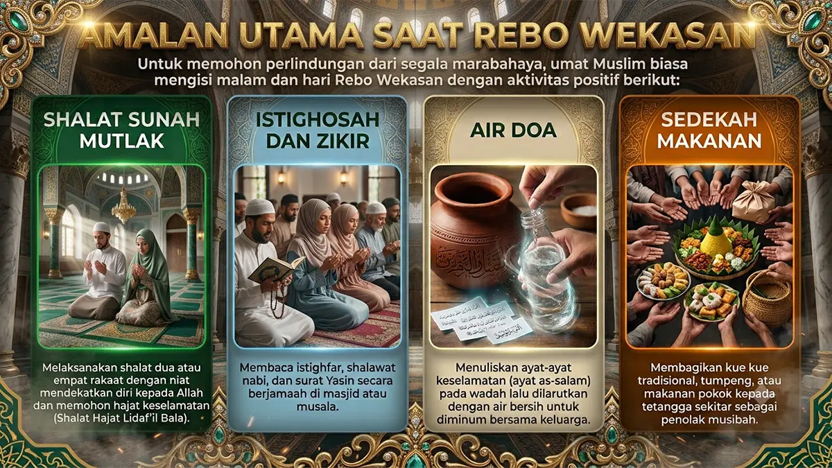 Niat, Tata Cara, Doa, Mandi dan Sholat Tolak Bala Rebo Wekasan (Sholat Sunah Lidaf