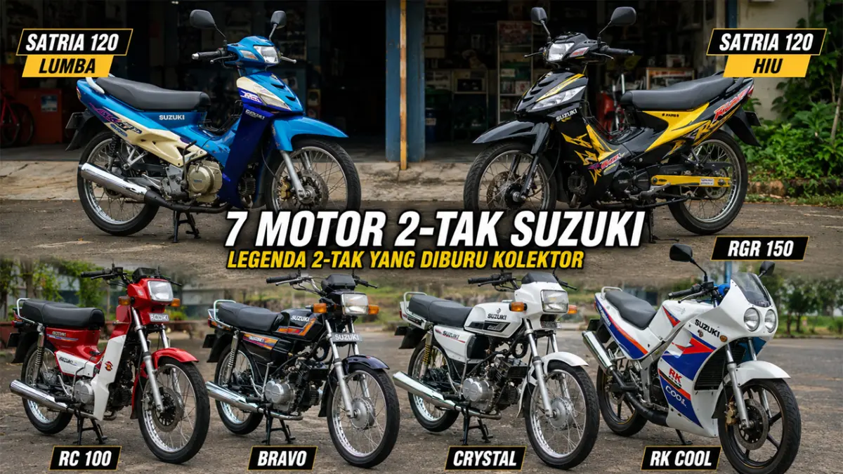 Satria Hiu Bukan Satu-Satunya! Ini Deretan Motor 2-Tak Suzuki yang Mulai Langka