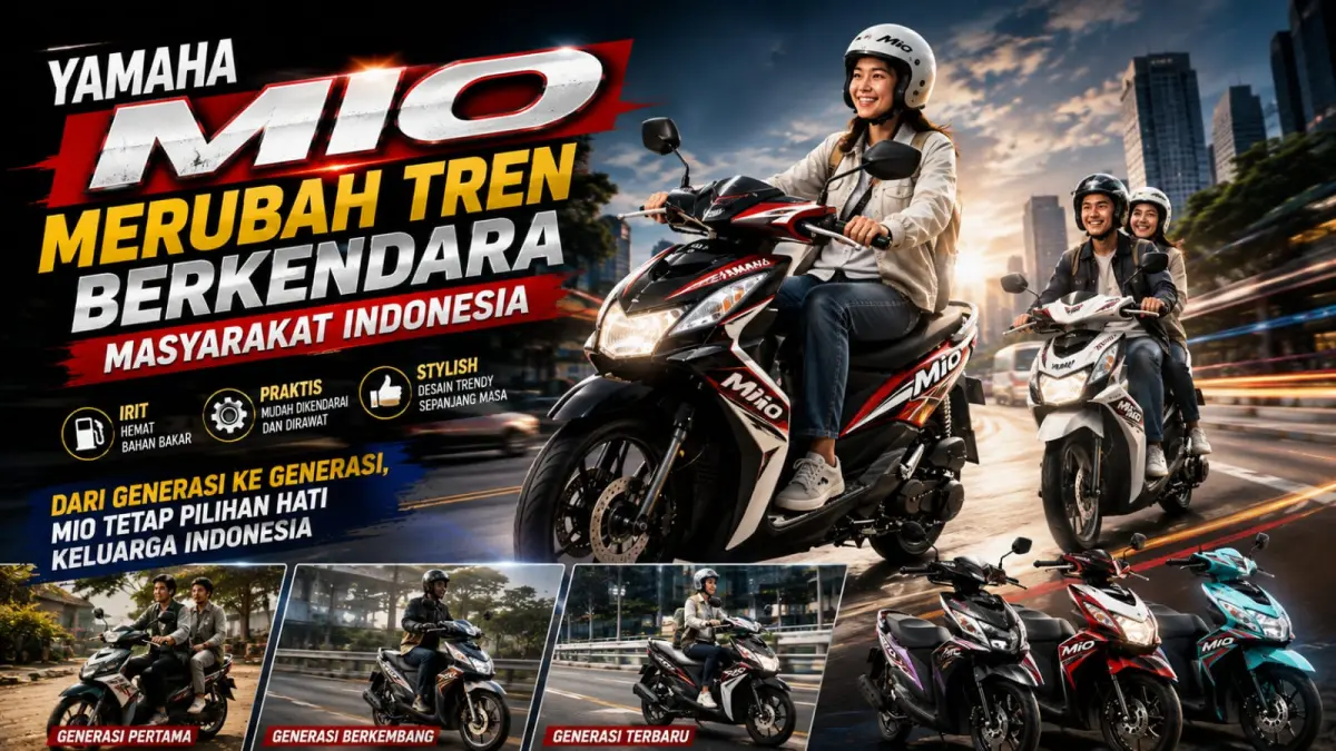 Yamaha Mio: Ikon Motor Matic Indonesia Sebelum NMAX dan Aerox Populer