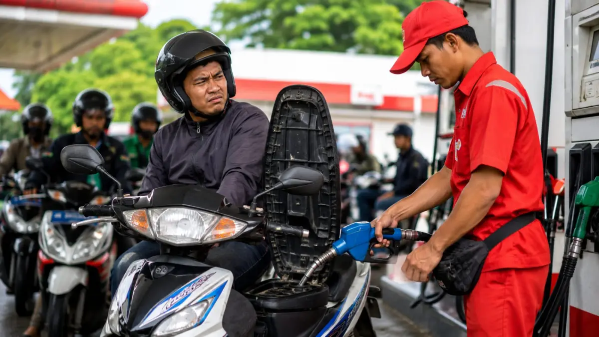 Ilustrasi: Sebagian orang menganggap Yamaha Mio sebagai motor boros, tapi apakah betul demikian?.Banyak faktor yang mempengaruhi tingkat efesiensi BBM, salah satunya cara berkendara. (ai/Sulistiono)