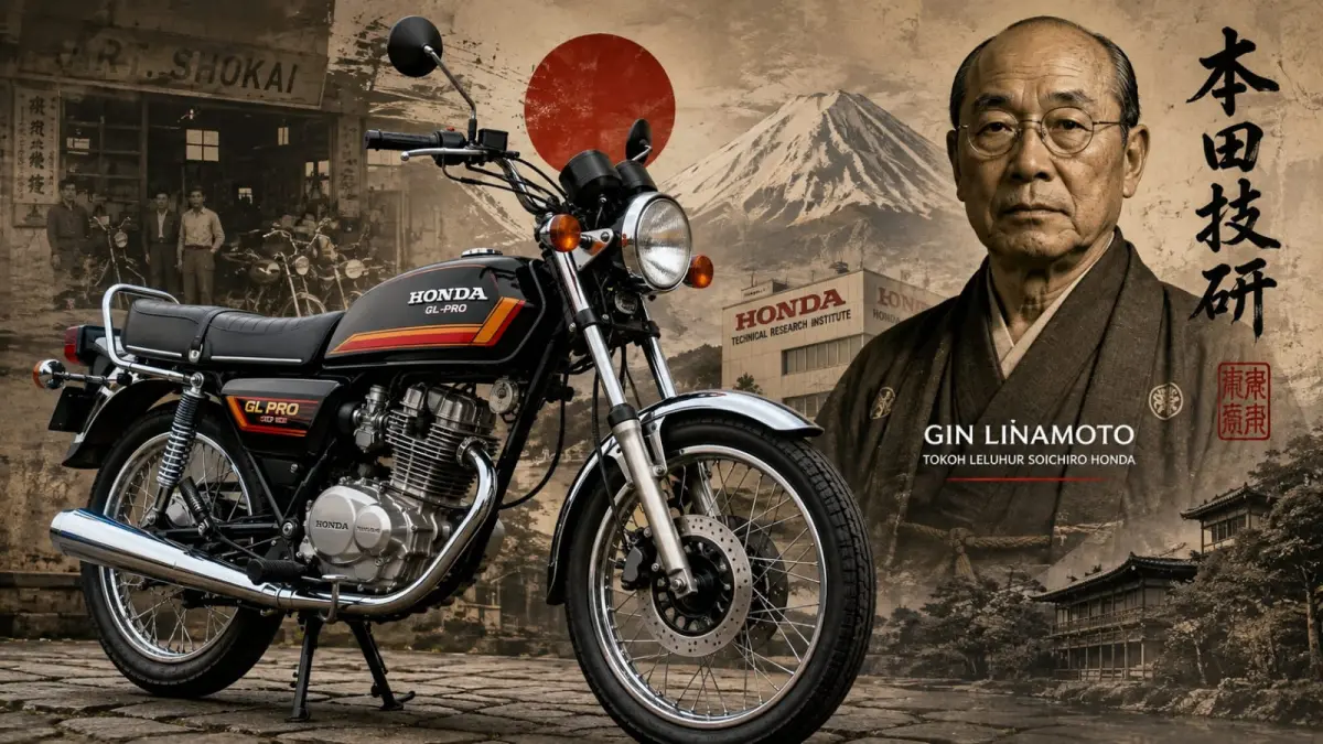 Ilustrasi: Banyak yang penasaran dengan arti GL dibalik nama Honda GL Pro, motor legendaris besutan Honda. (ai)Sulistiono)