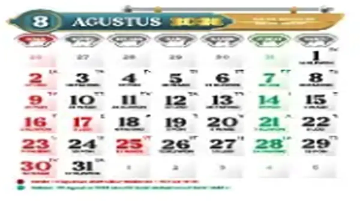 Jangan Sampai Nyesel! Cek Daftar Tanggal Merah Kalender Agustus 2026 untuk Rencana Liburan Singkat Terbaik
