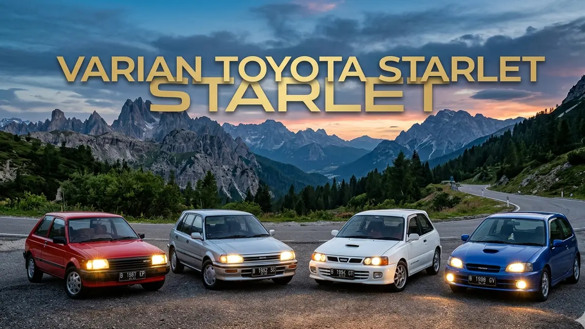 Modal 30 Jutaan Bisa Gaya? Ini Varian Mobil Toyota Starlet yang Paling Dicari Anak Muda-Muda