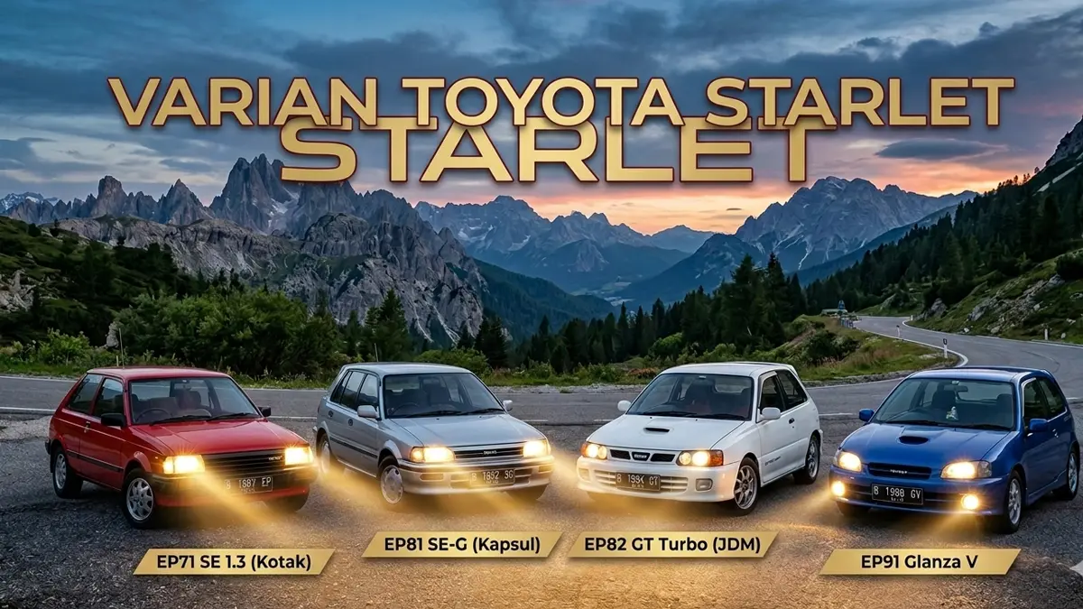 Punya Harga Gaib, Simak Daftar Varian Mobil Toyota Starlet Bekas yang Paling Meroket!
