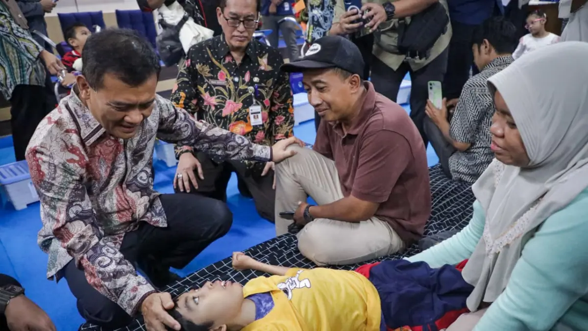 Sebanyak 181 Kursi Roda Adaptif Disalurkan Kepada Penyandang&nbsp; Disabilitas di&nbsp; &nbsp;Aula Dinas Sosial Provinsi Jawa Tengah pada Kamis, 13 Agustus 2026.&nbsp;