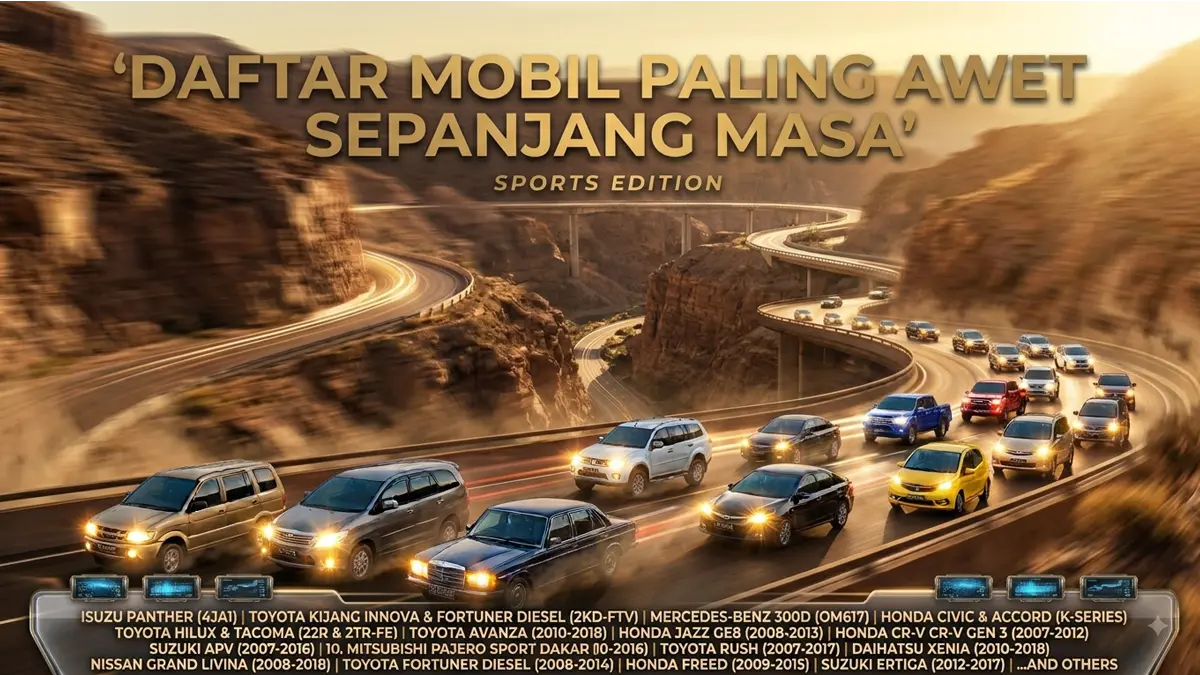 15 Mobil Bekas Mesin Paling Tahan Lama di Indonesia yang Sanggup Tembus Ratusan Ribu Kilometer
