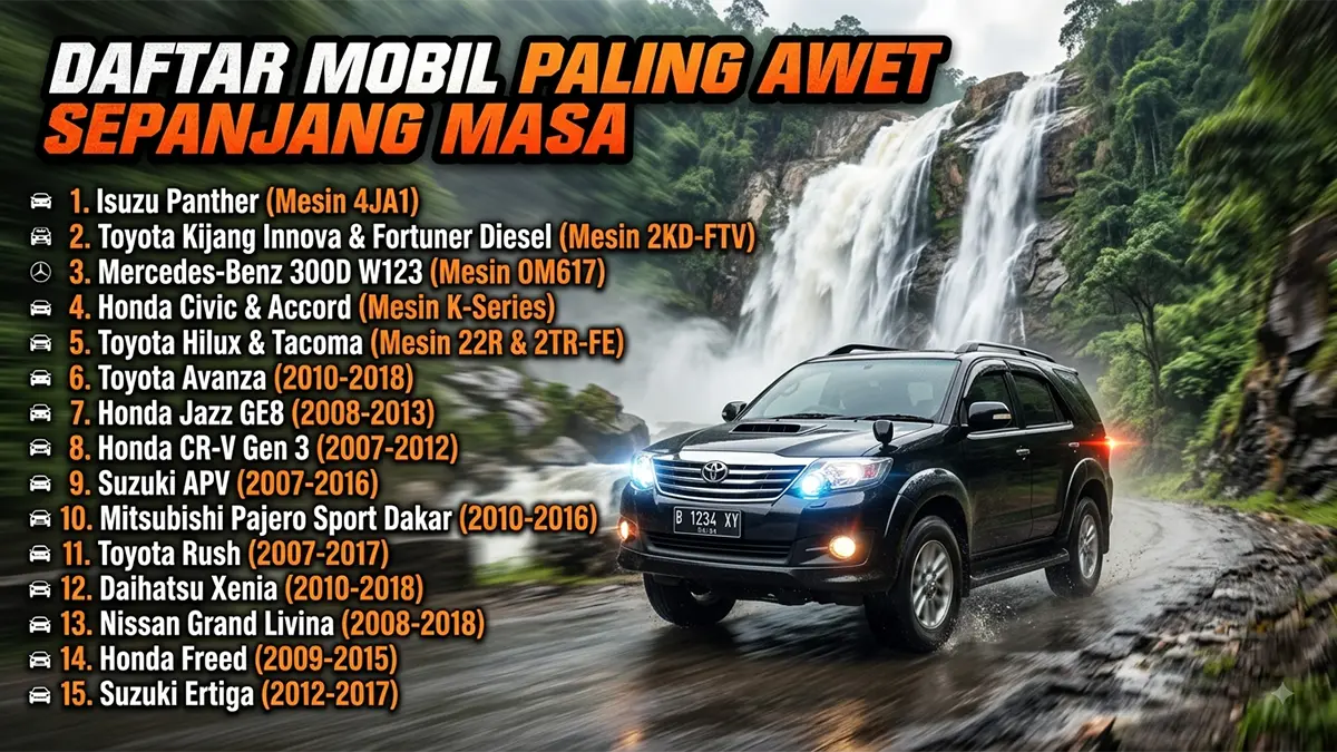 Anti-Miskin! Rekomendasi Mobil Bekas Paling Bandel yang Ga Bakal Menguras Kantong Anda!
