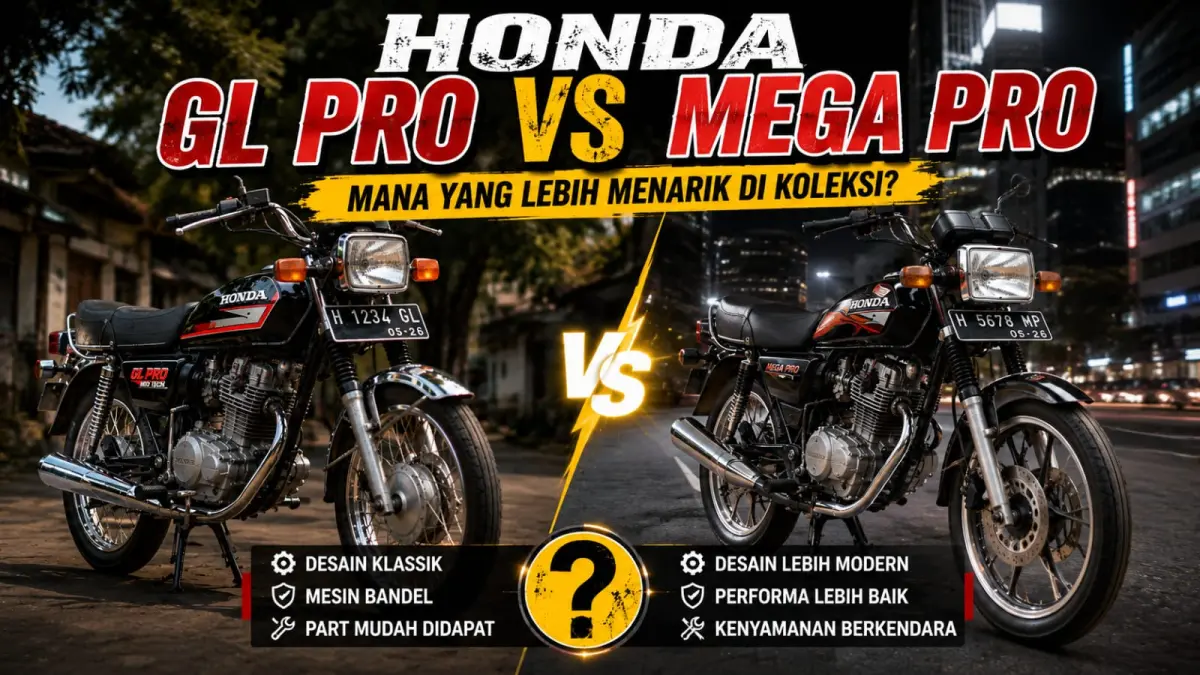 Ilustrasi: Di masa kejayaannya, Honda GL Pro memiliki kompetitor yang justru datang dari satu pabrikan. (ai/Sulistiono)