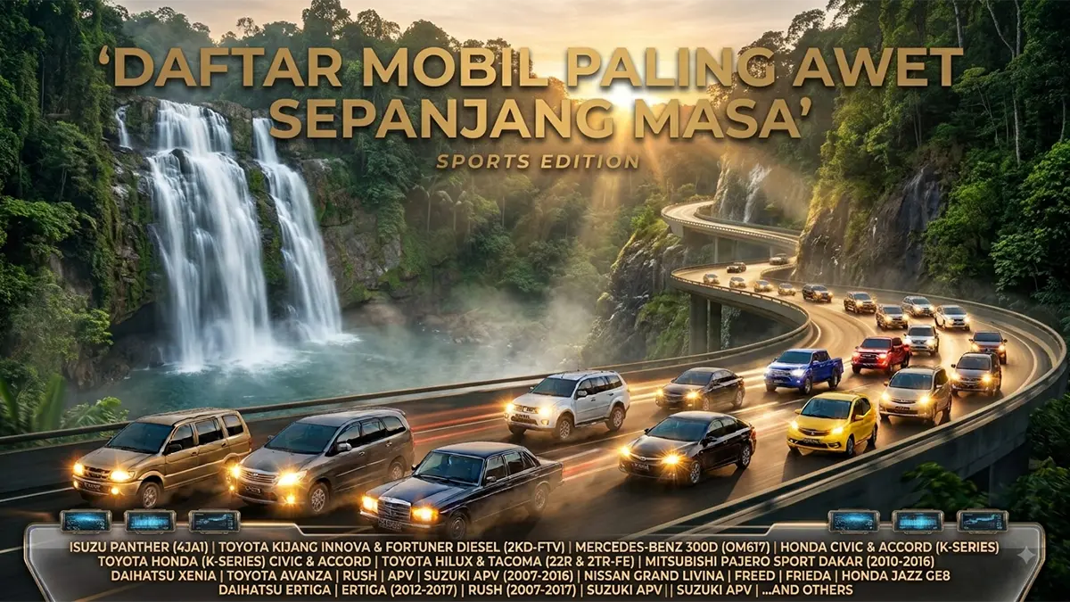 15 Pilihan Mobil Bekas yang Terkenal Jarang Masuk Bengkel dan Punya Suku Cadang Melimpah
