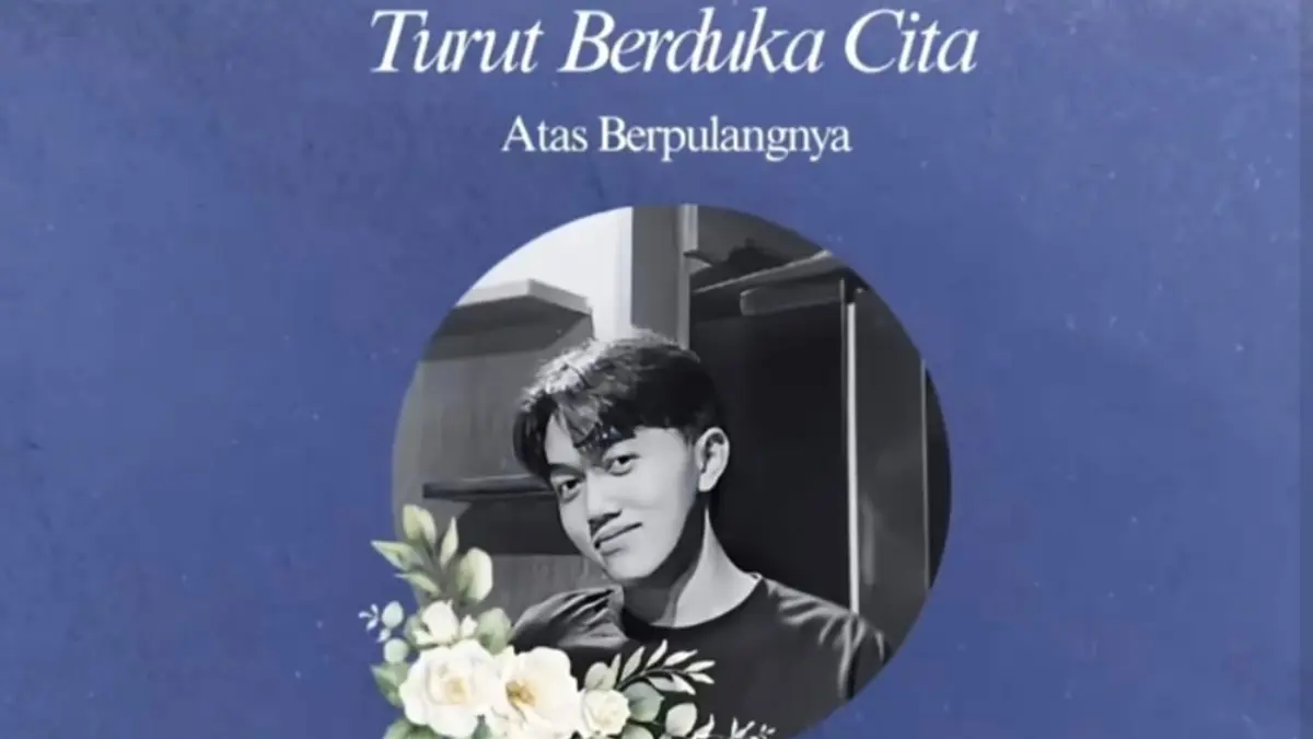 Ucapan duka cita atas meninggalnya mahasiswa baru Universitas Negeri Semarang, Rivaldo Aulia Reza.