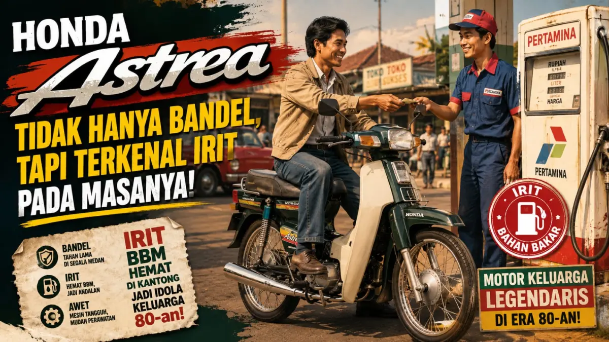 Ilustrasi: Pada masa kejayaannya, Honda Astrea tidak hanya dikenal sebagai motor bandel dan mudah perawatannya, tapi juga dikenal motor irit. Seberapa iritnya? (ai/Sulistiono)
