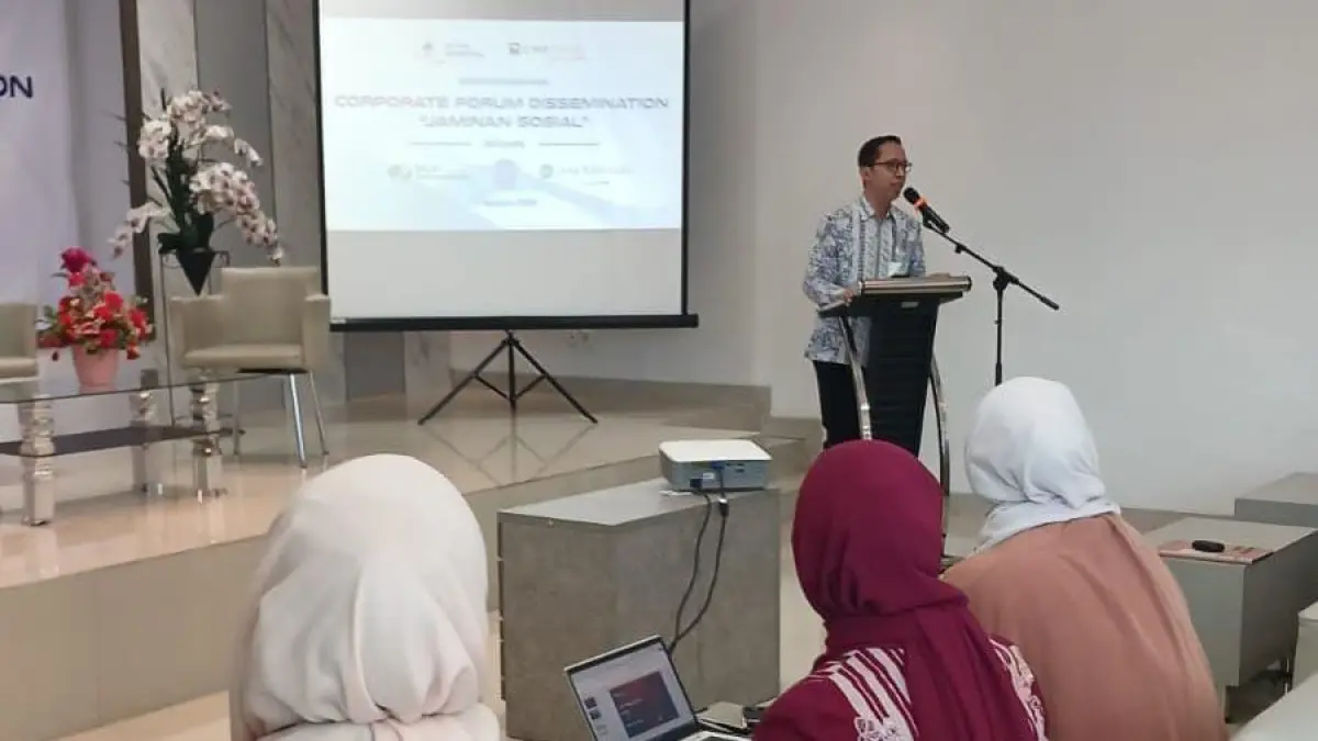 Kepala cabang BPJS Ketenagakerjaan cabang Ungaran Mulyono Adi Nugroho terus mensosialisasikan Kamar Lindung 