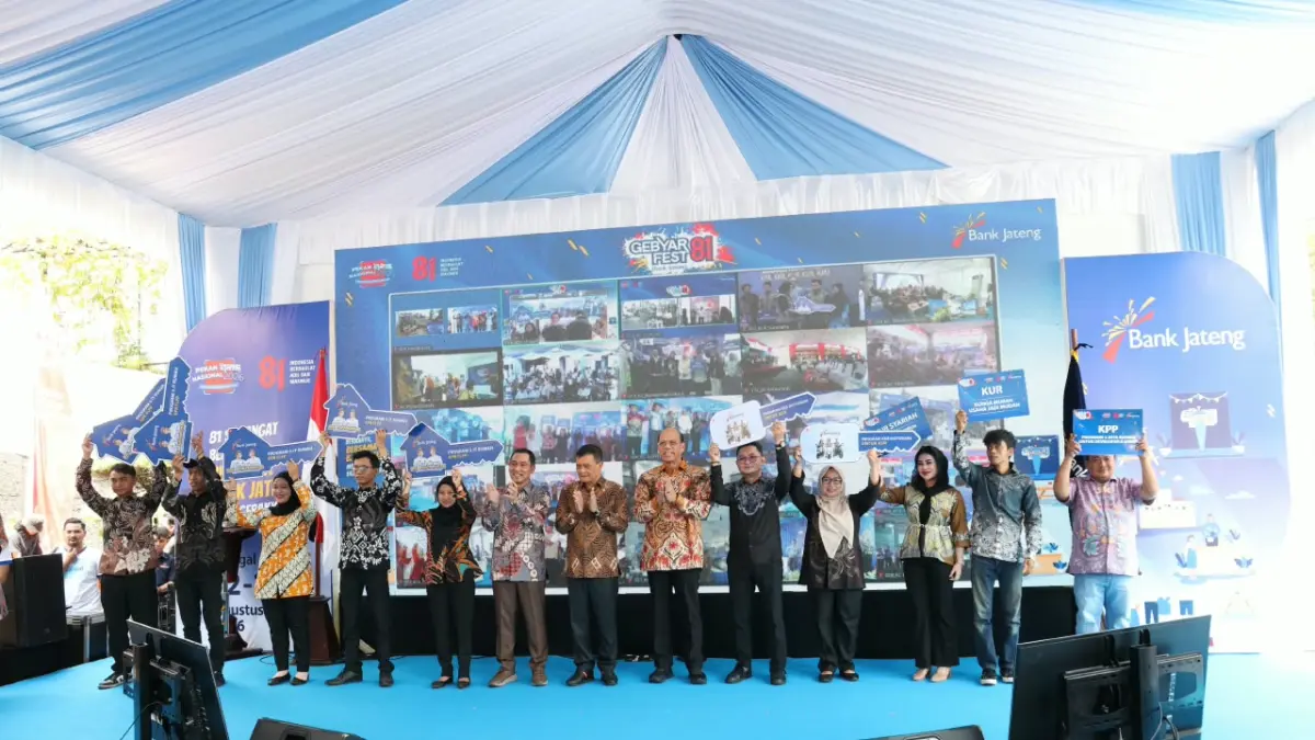 Keterangan Foto: Bank Jateng menggelar Gebyar Fest 81 secara serentak di 44 kantor cabang untuk mendorong UMKM dan ekonomi daerah (12/08). (IST)