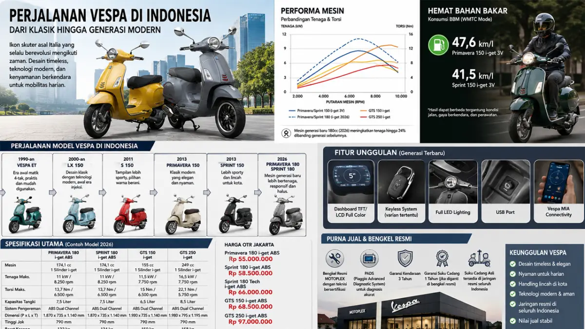Perjalanan Vespa di Indonesia