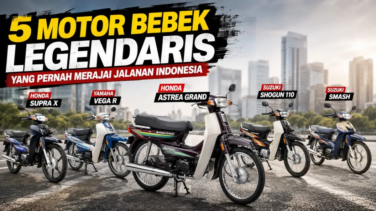 Ilustrasi: Diantara motor bebek legendaris yang pernah beredar dimasa kejayaannya, Honda Astrea boleh dibilang cukup dominan. (ai/Sulistiono)
