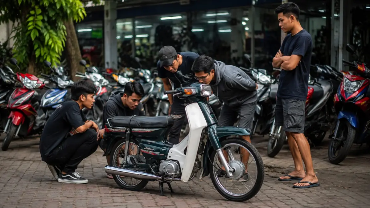 Ilustrasi: Sebelum membeli motor bebek Honda Astrea Grand, wajib teliti dan kenali ciri-ciri orisinalitasnya. (ai/Sulistiono)