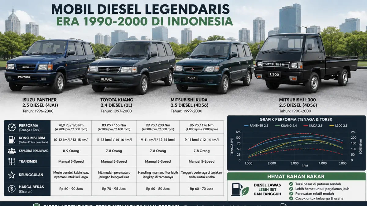 mobil diesel bandel untuk keluarga