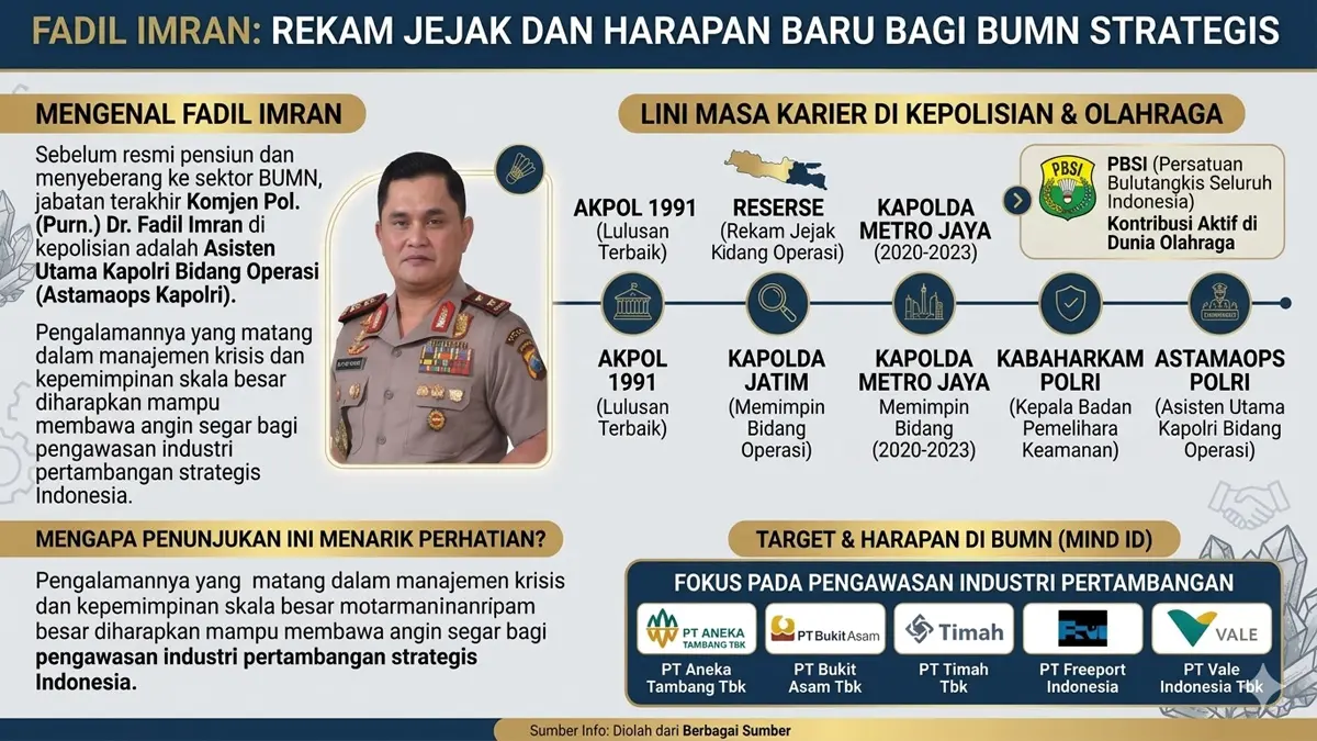 Resmi Purnatugas, Fadil Imran Jabat Komisaris MIND ID di Tengah Pusaran Politik Sang Adik di Gowa