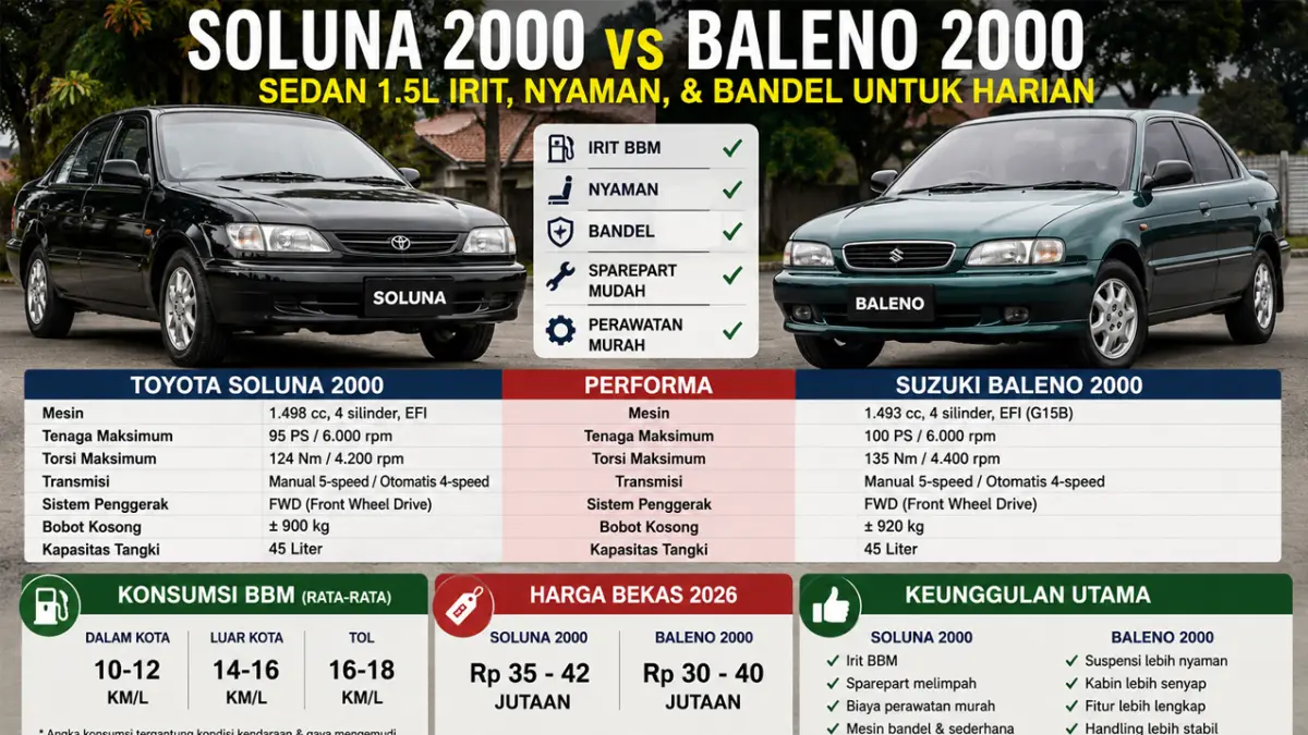Soluna 2000 vs Baleno 2000