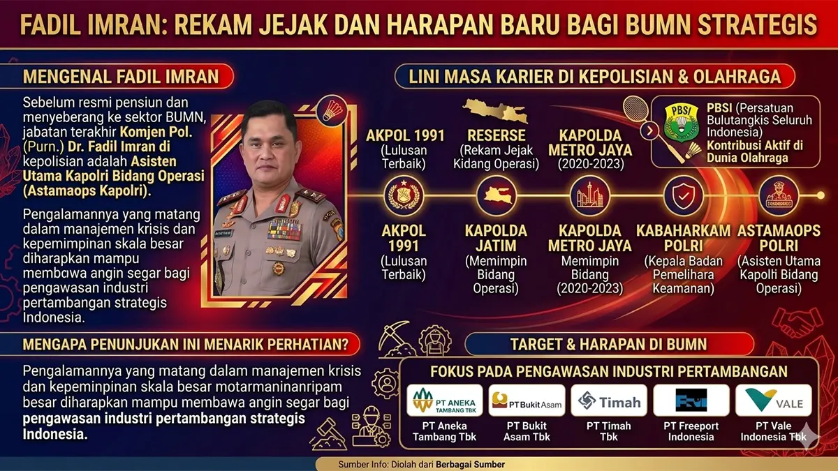 Fadil Imran Jadi Bos BUMN MIND ID, Lini Masa Karir di Kepolisian dan Olahraga
