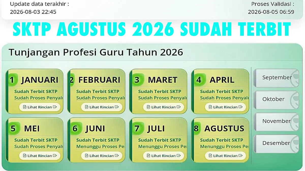 Tahapan Selanjutnya Setelah SKTP Agustus 2026 Terbit Bagi Guru ASN (PNS & PPPK)
