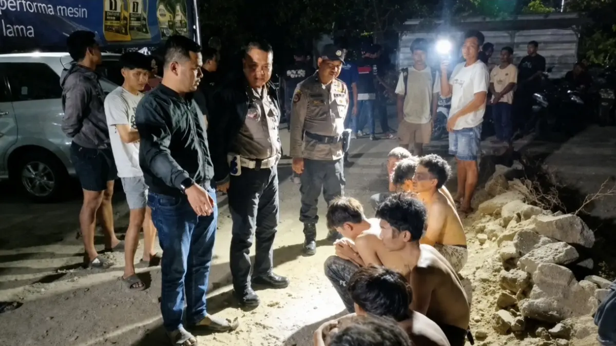 Tujuh remaja kelompok gangster boystim12 diamankan anggota Polsek Pedurungan 