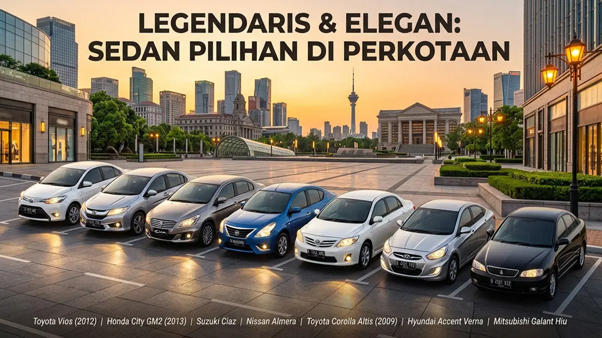Daftar 7 Mobil Sedan Bekas Paling Bandel dan Irit, Solusi Hemat Transportasi Karyawan UMR
