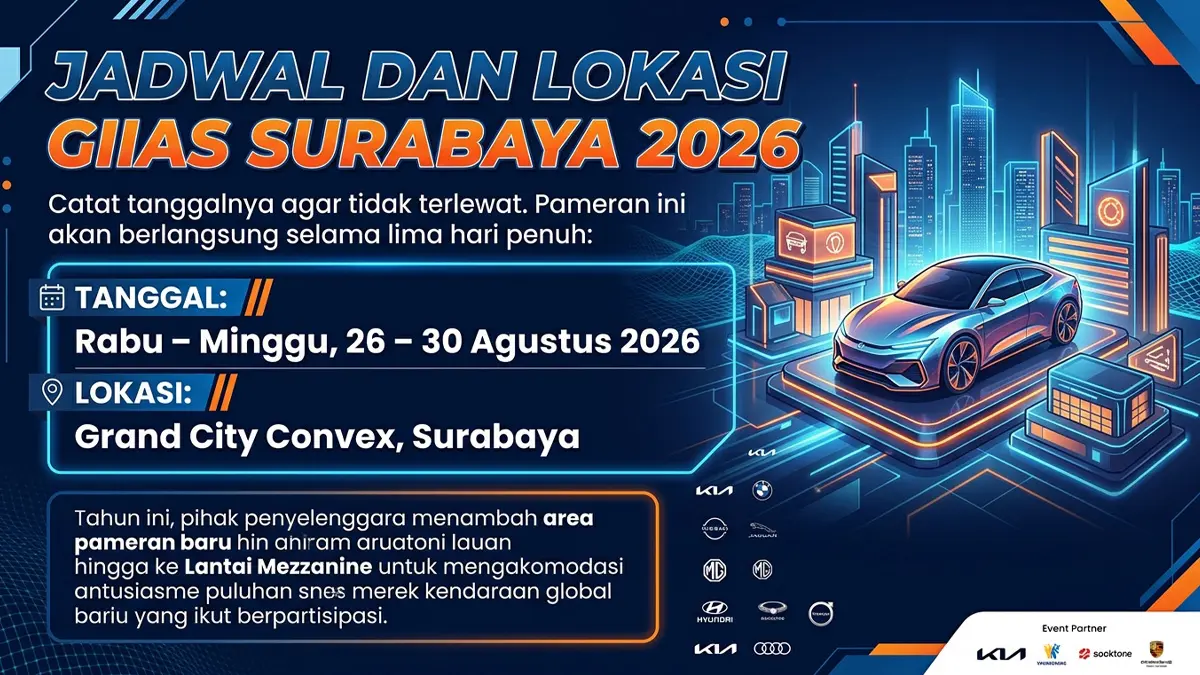 GIIAS Surabaya 2026 Resmi Dibuka! Ini Daftar Mobil Baru yang Paling Ditunggu Warga Jatim
