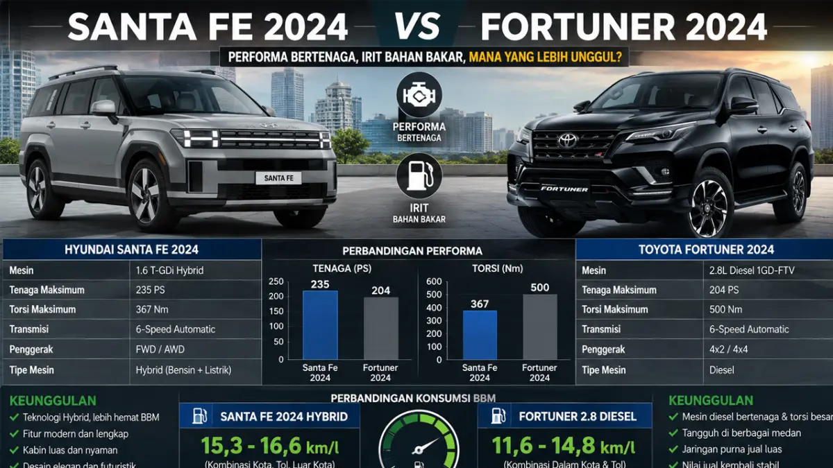 hyundai santa fe 2024 vs toyota fortuner 2024