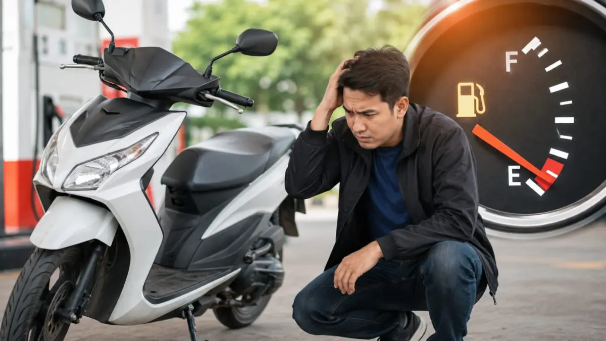 Ilustrasi: Motor matic terasa lebih boros,bukan selalu karena mesinnya ada banyak faktor yang mempengaruhi. (ai?Sulistiono) 