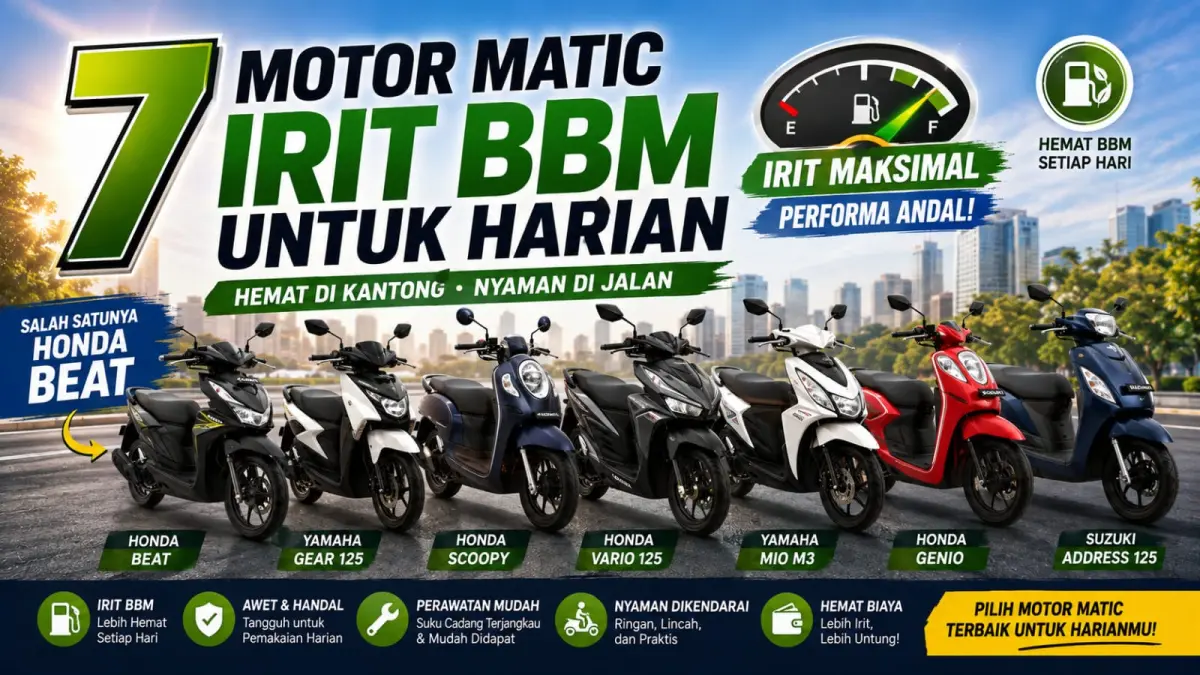Ilustrasi: Salah satu pertimbangan sebelum membeli motor adalah efesiensi BBM, apalagi jika digunakan untuk operasional harian. (ai/Sulistiono)