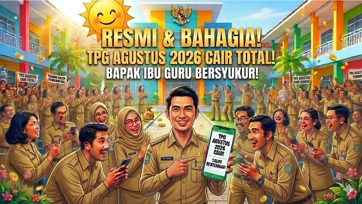 Kabar Bahagia Meledak! Bos Guru Ketok Palu Jadwal TPG Agustus 2026, Rekening Siap-Siap Penuh!