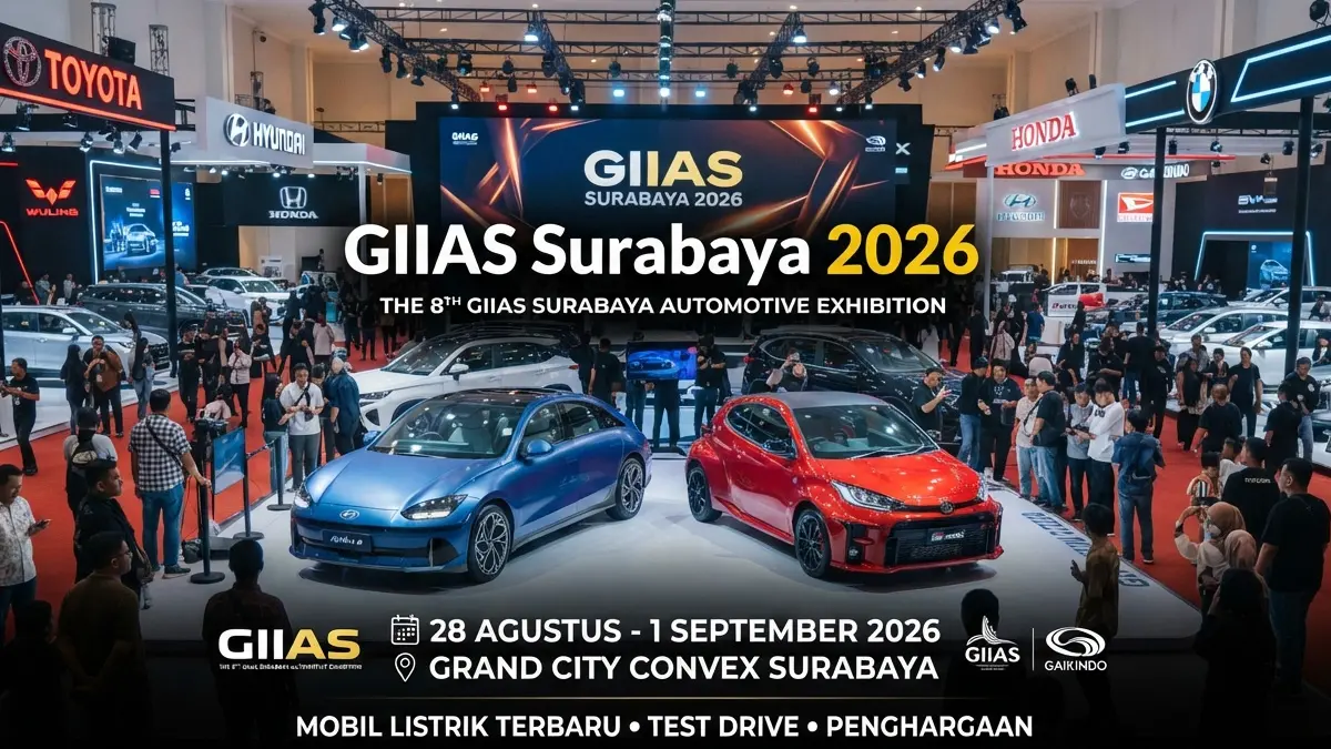 Siap-Siap! GIIAS Surabaya 2026 Hadir Lebih Besar di Grand City, Ini Harga Tiket dan Jadwalnya
