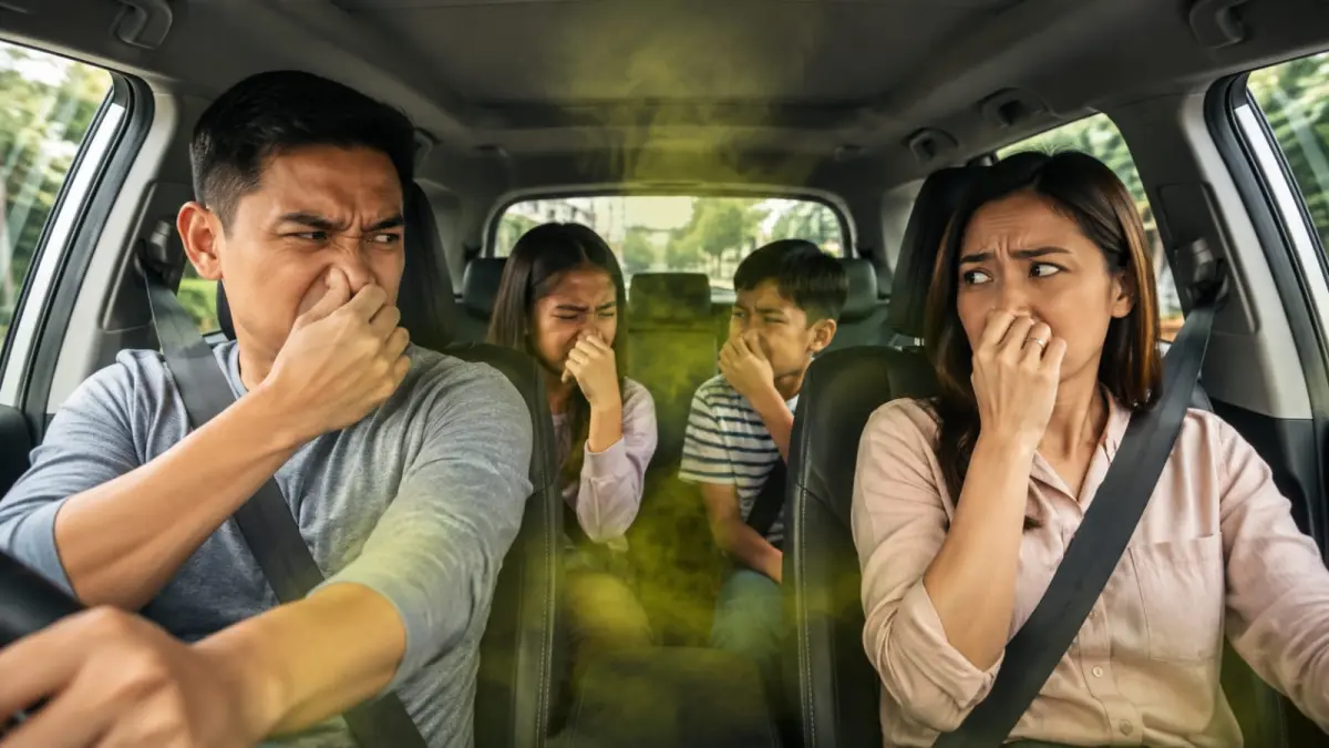 Ilustrasi: AC mobil bukan hanya soal dinginnya udara di dalam kabin, tapi AC berbau akan sangat mengganggu kenyamanan berkendara. (ai/Sulistiono)