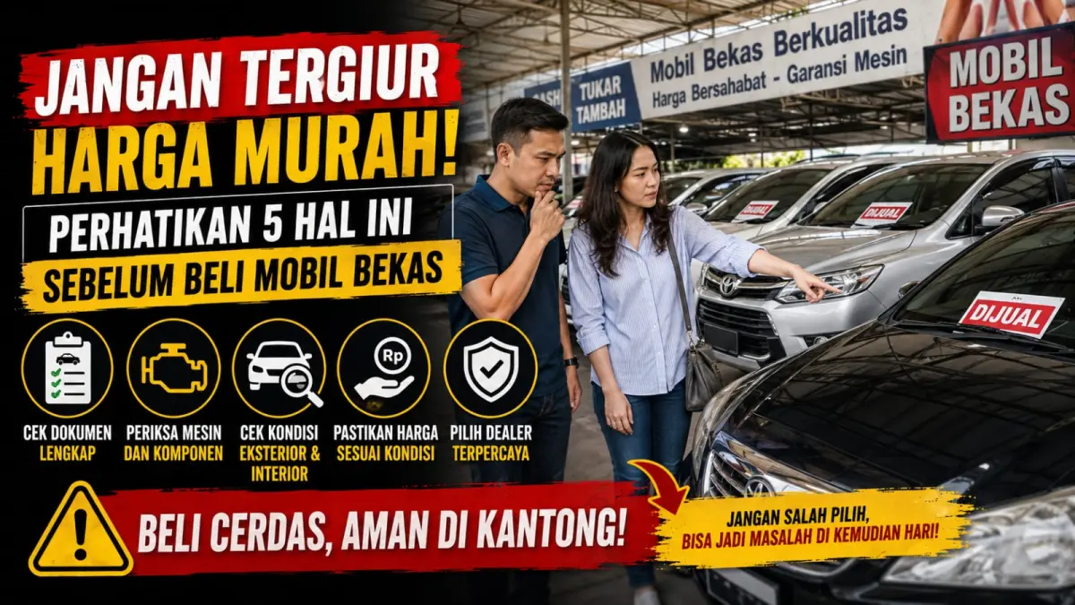 Ilustrasi: Teliti dan cerdas membeli mobil bekas adalah kunci agar anda terhindari dari masalah setelah memutuskan membeli sebuah mobil bekas. (ai/Sulistiono)