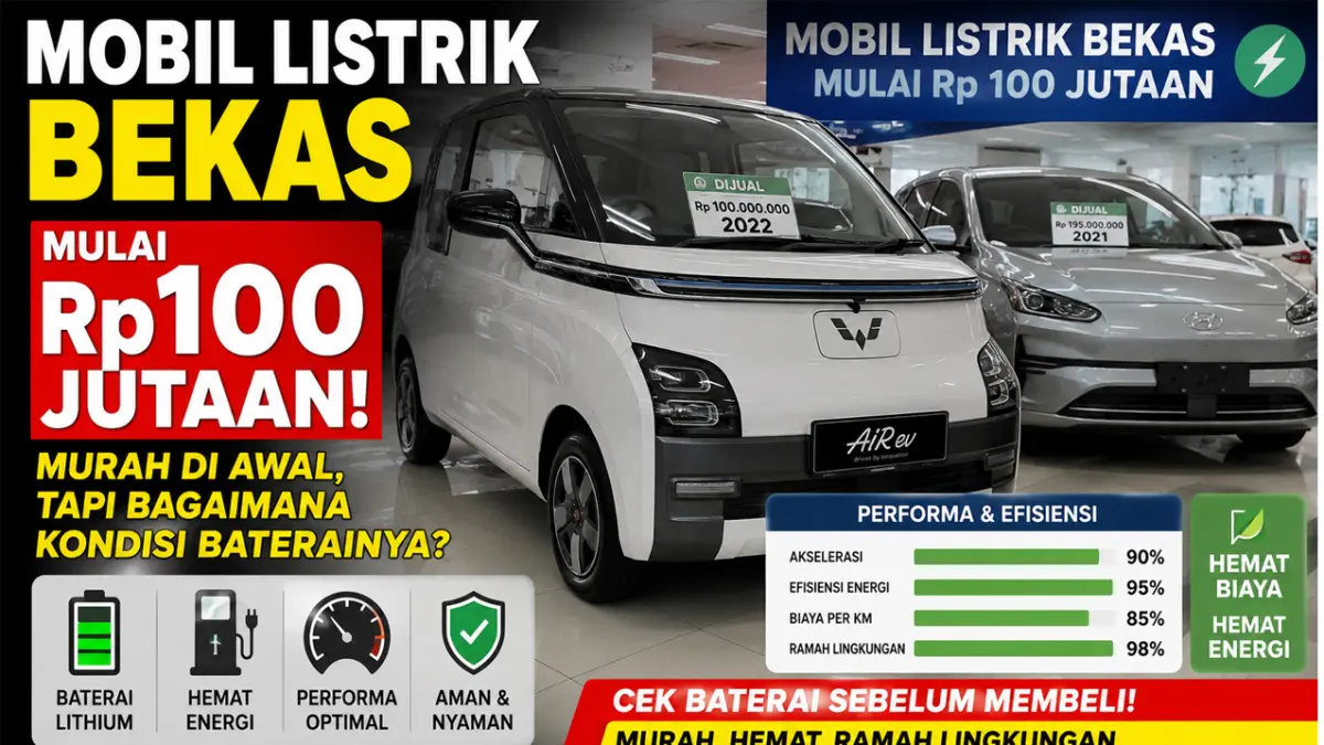 mobil listrik bekas Rp100 jutaan